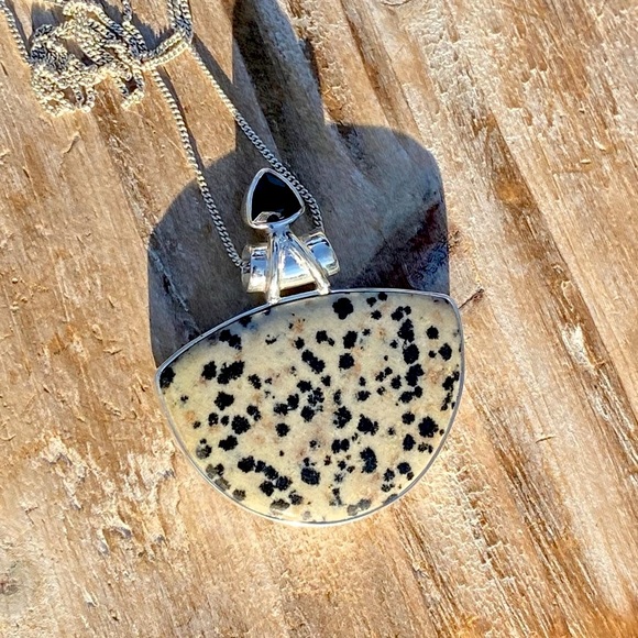 Dalmatian Jasper & Onyx Necklace - Picture 12 of 16